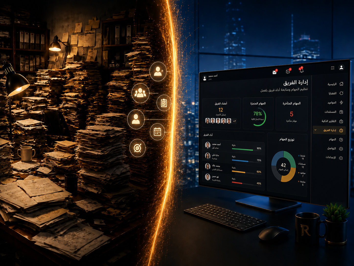 إدارة الفريق